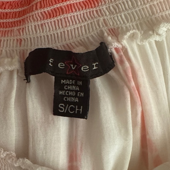 Fever White and Pink Button-Up Blouse - Picture 2 of 4